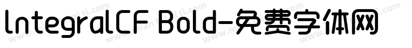 lntegralCF Bold字体转换